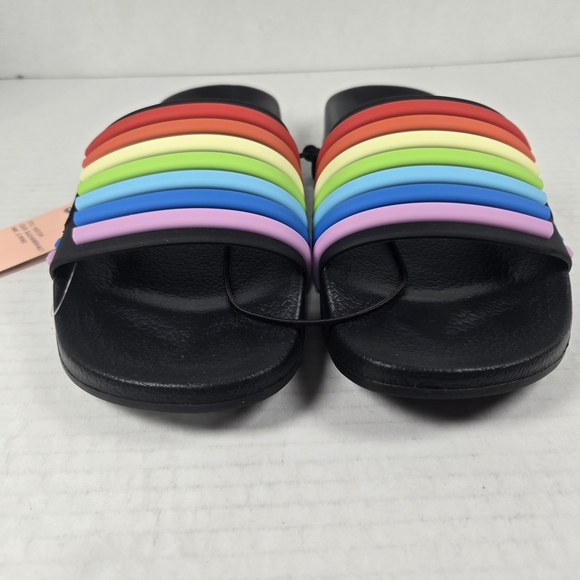 Juicy Couture Women's Wynnie Rainbow Slide Sandals Pool Flip Flops Size 6 - Picture 3 of 10